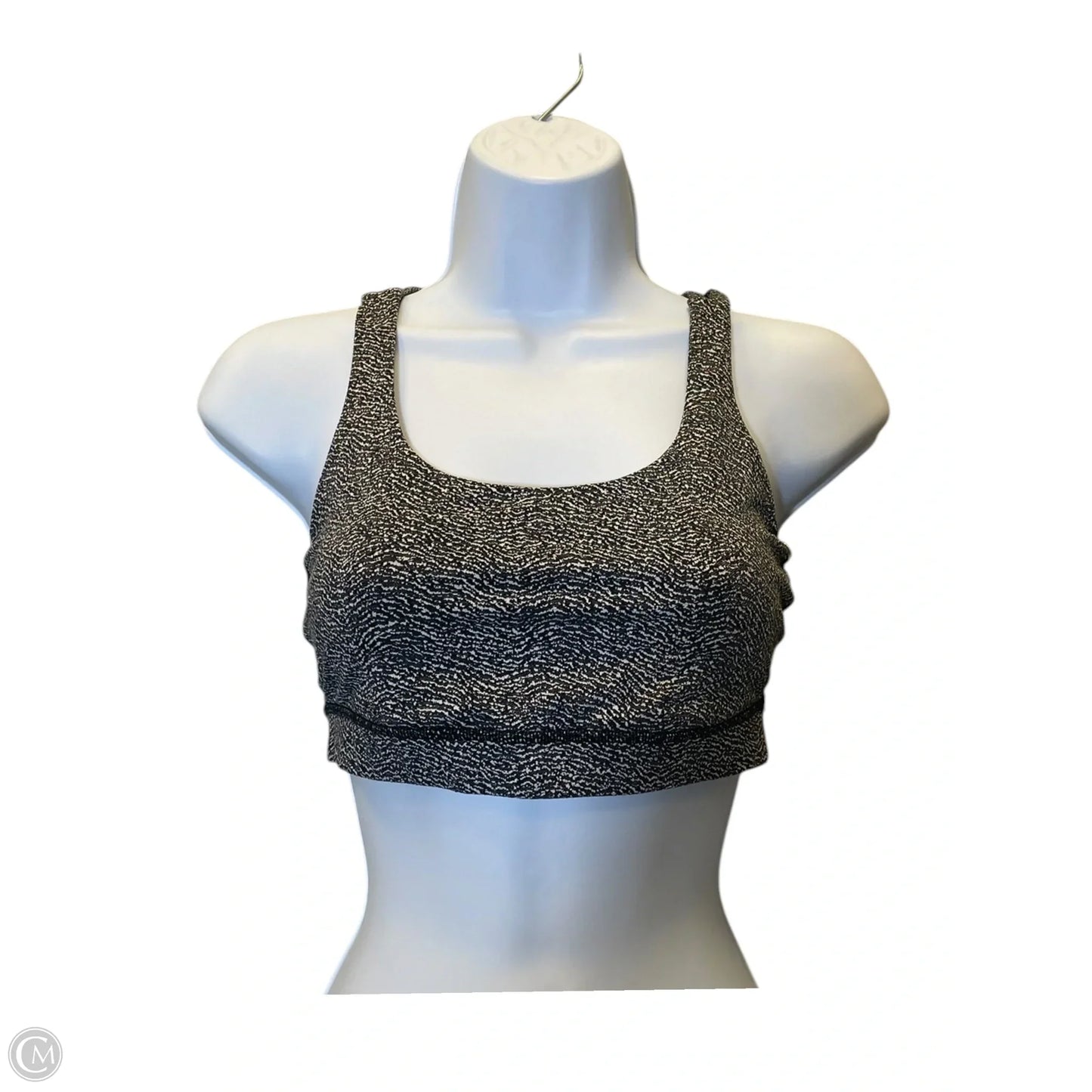 Athletic Bra By Lululemon In Grey & White, Size: 6
