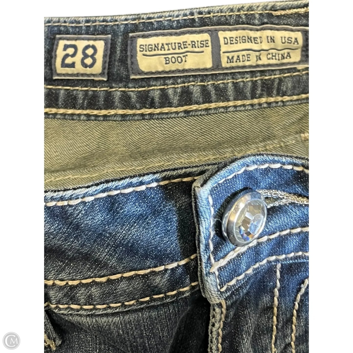 Jeans Boot Cut By Miss Me In Blue, Size: 6