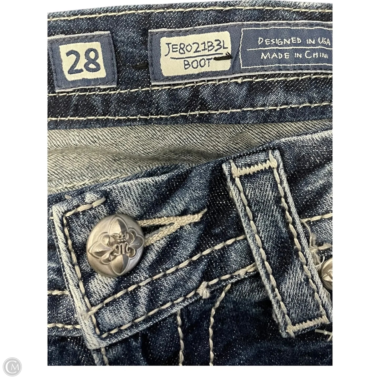 Jeans Boot Cut By Miss Me In Blue, Size: 6