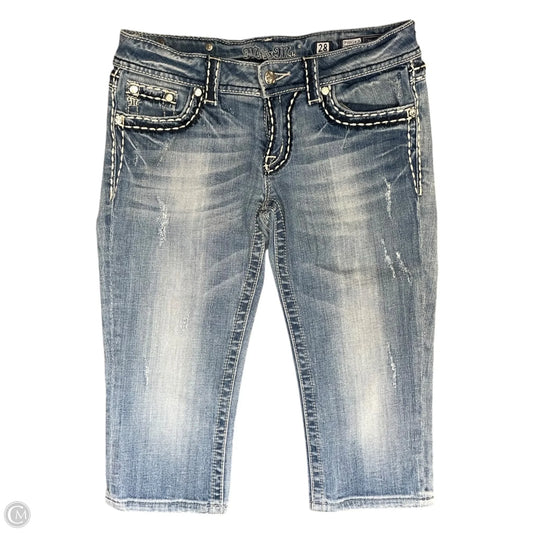 Jeans Cropped By Miss Me In Blue, Size: 6