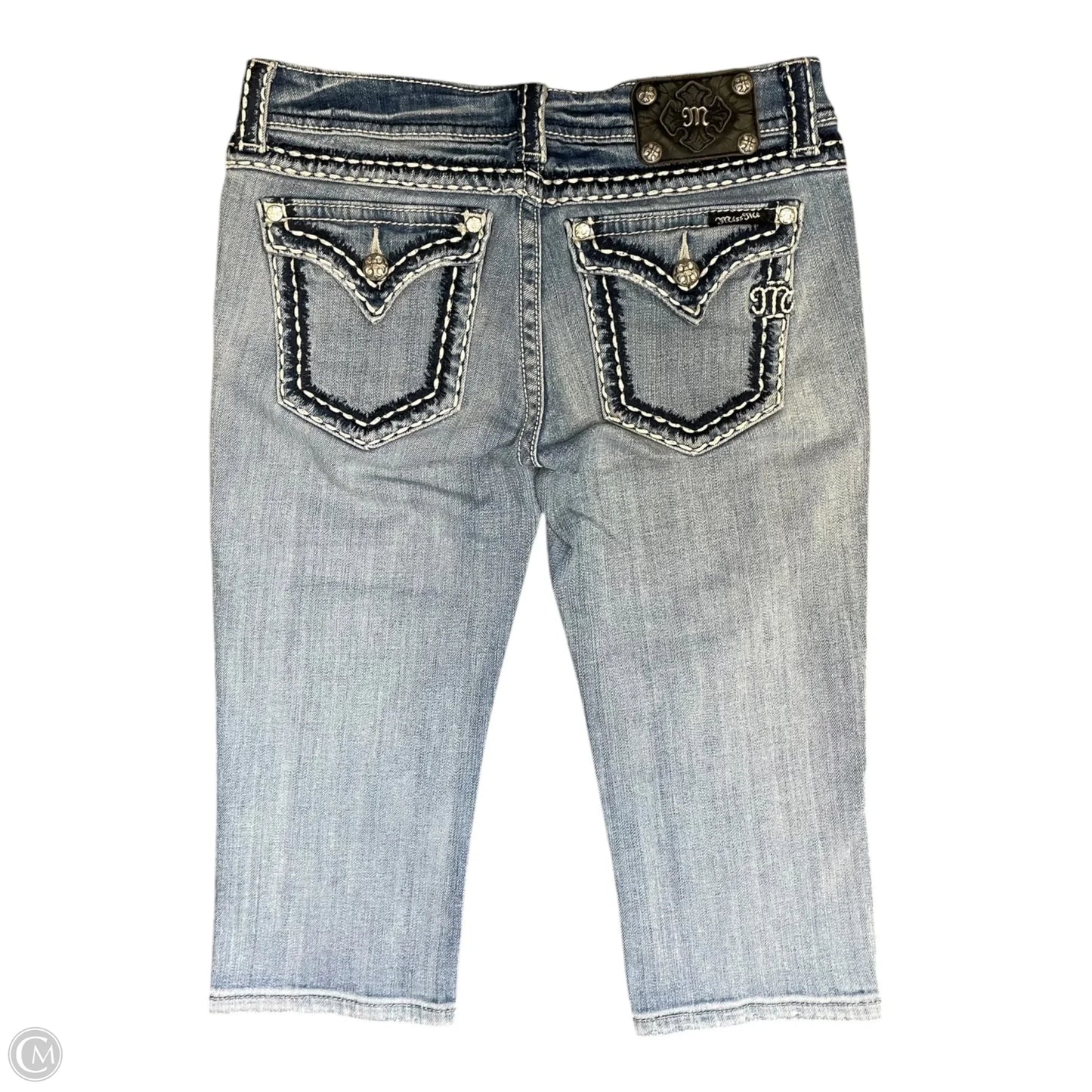 Jeans Cropped By Miss Me In Blue, Size: 6