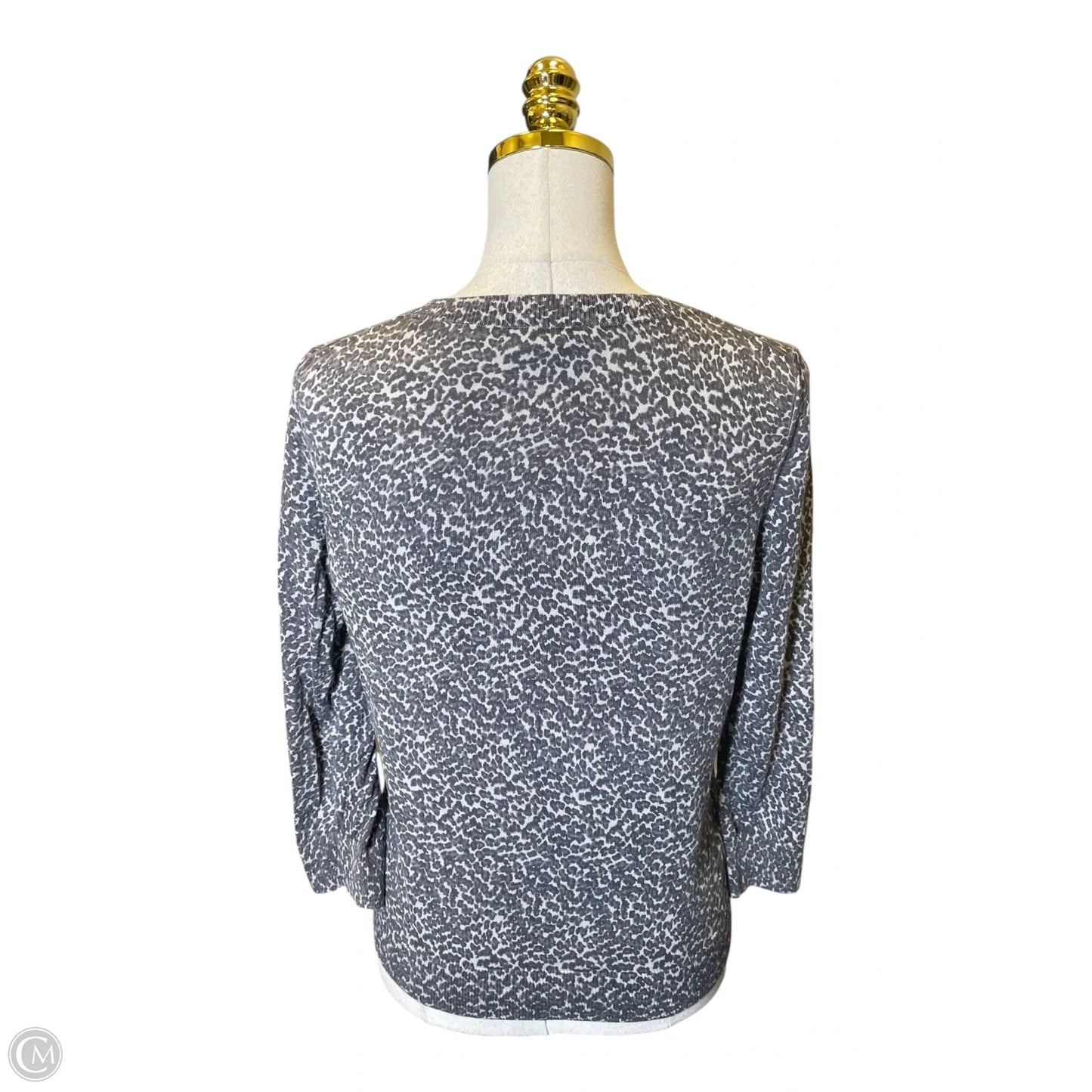 Cardigan By Talbots In Animal Print, Size: M