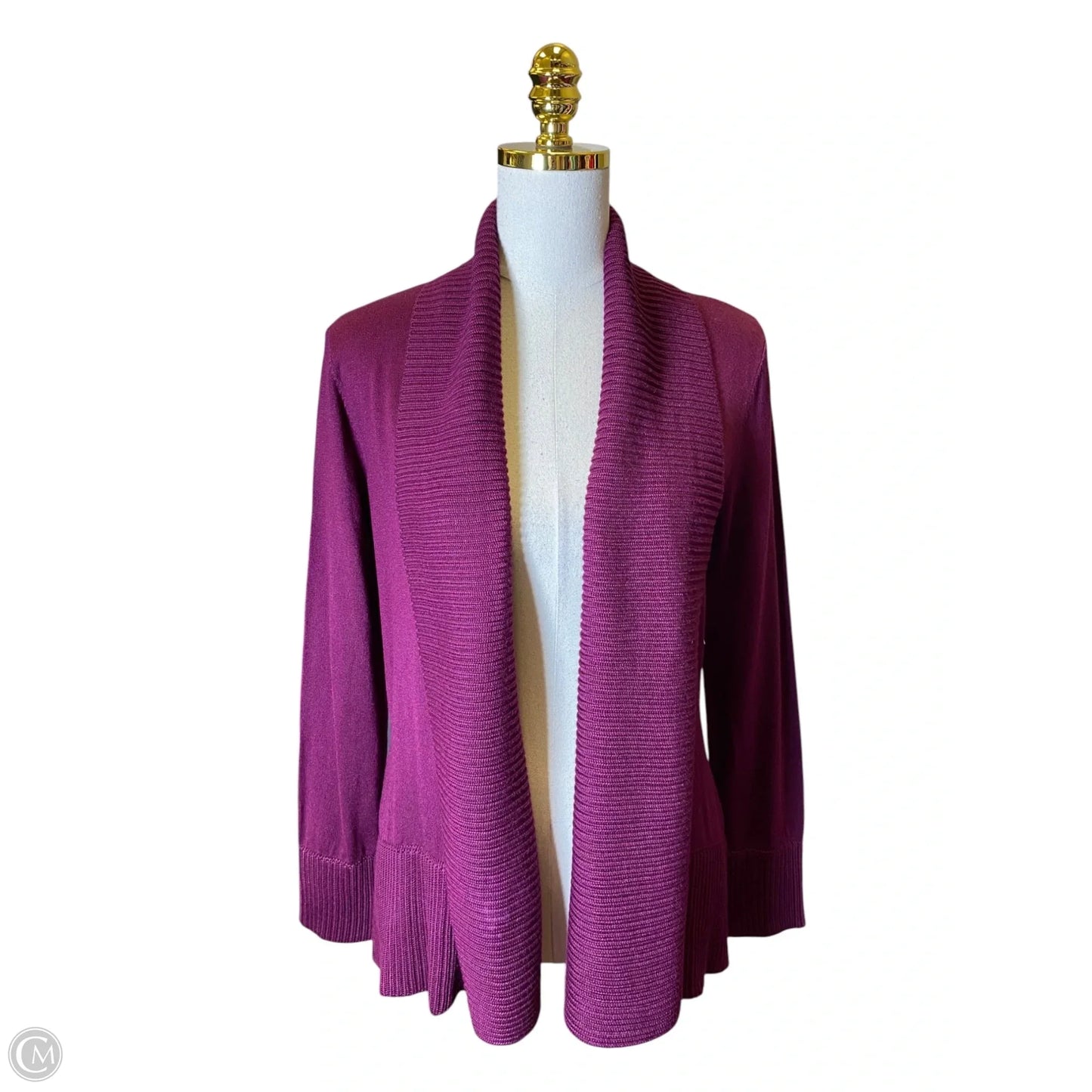 Cardigan By Roz And Ali In Purple, Size: M