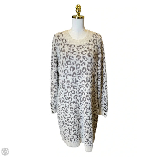 Dress Sweater By Maurices In Animal Print, Size: 2x