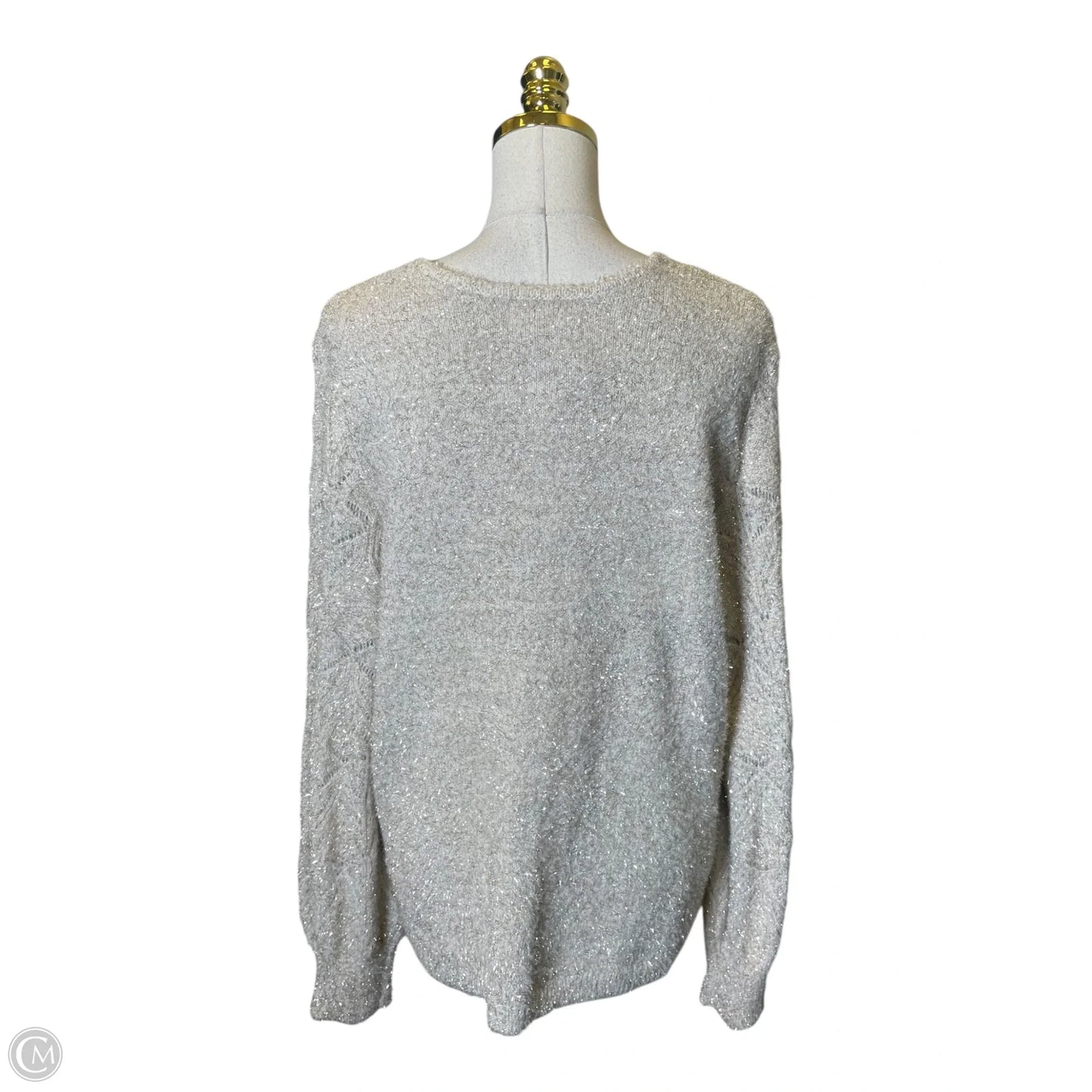 Sweater By Liz Claiborne In Gold, Size: Xl