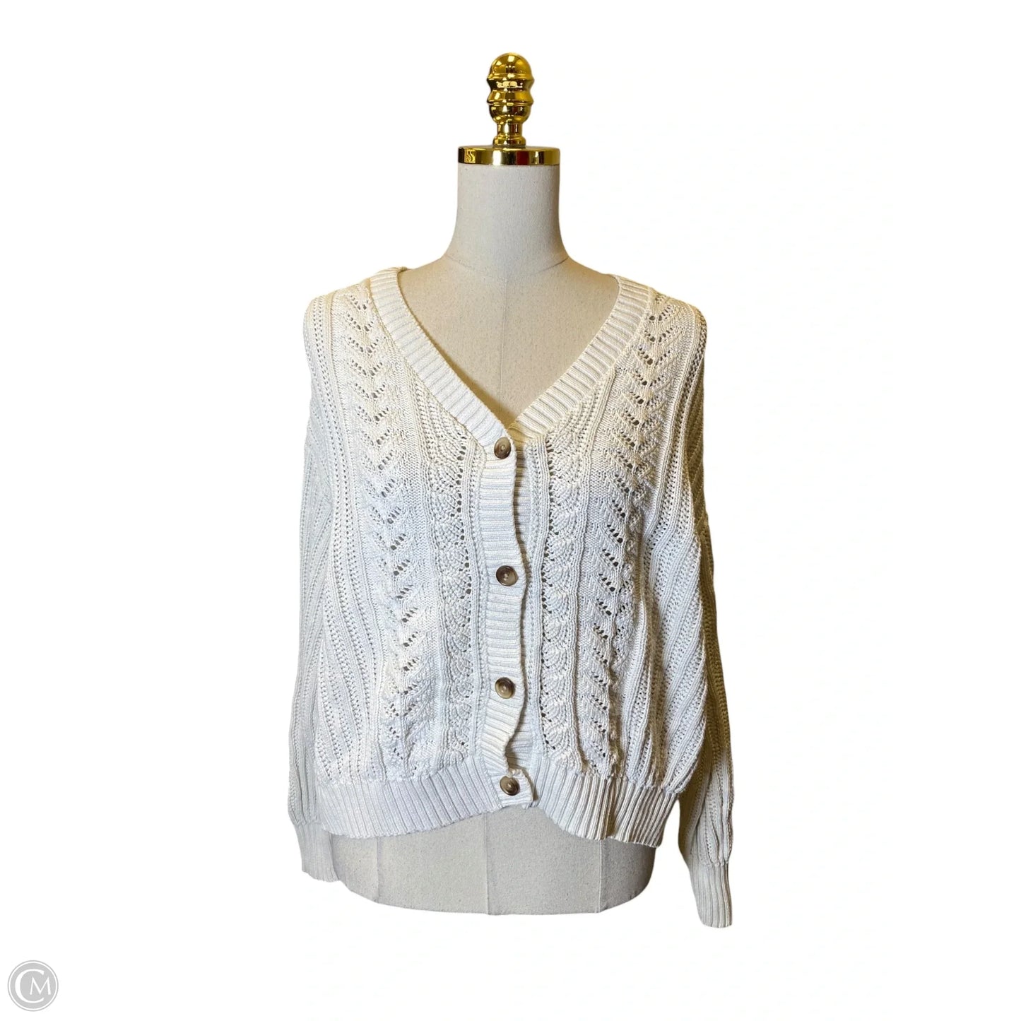 Cardigan By Levis In White, Size: Xl