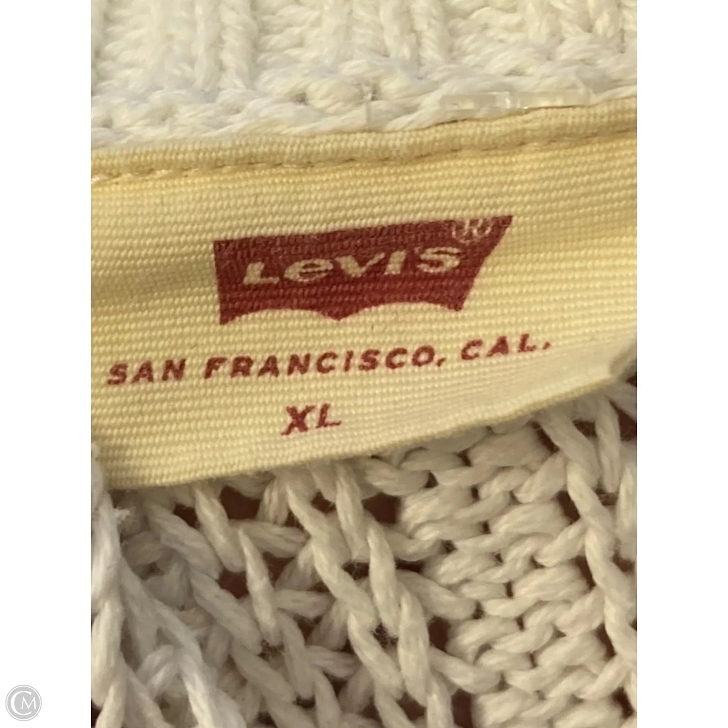 Cardigan By Levis In White, Size: Xl