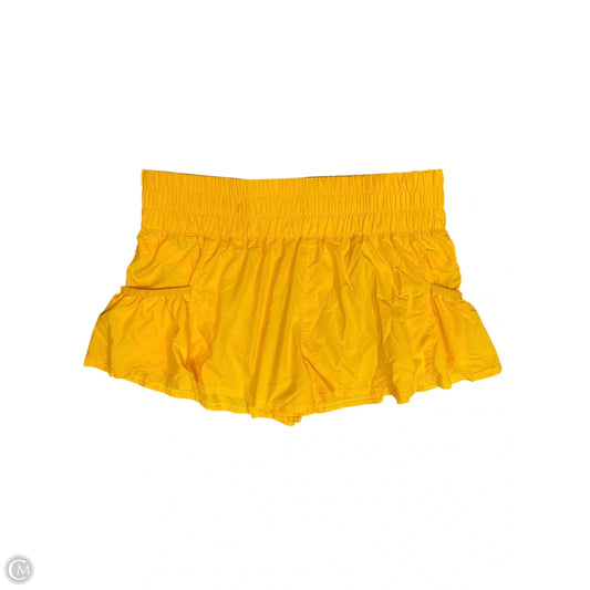 Athletic Shorts By Free People In Yellow, Size: M