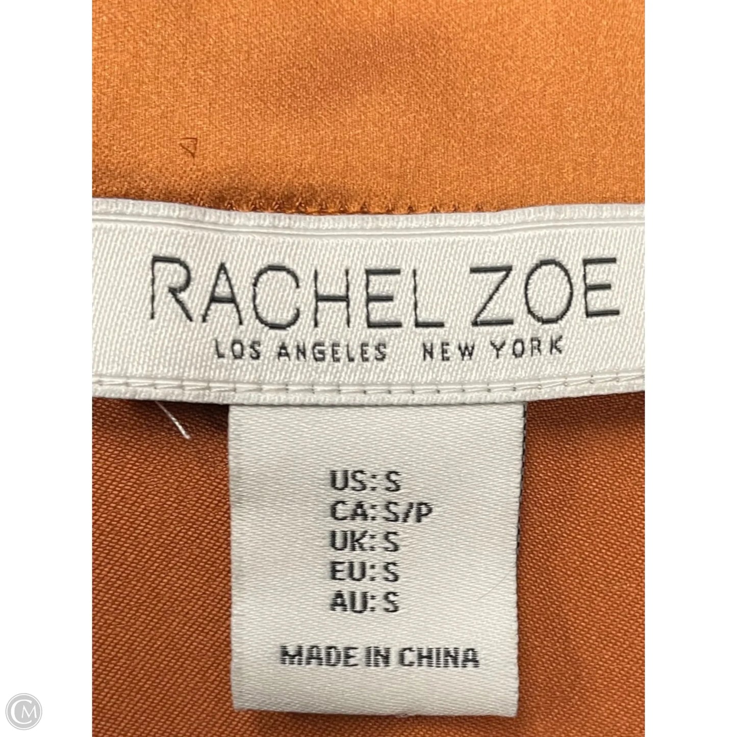 Blouse Long Sleeve By Rachel Zoe In Orange, Size: S
