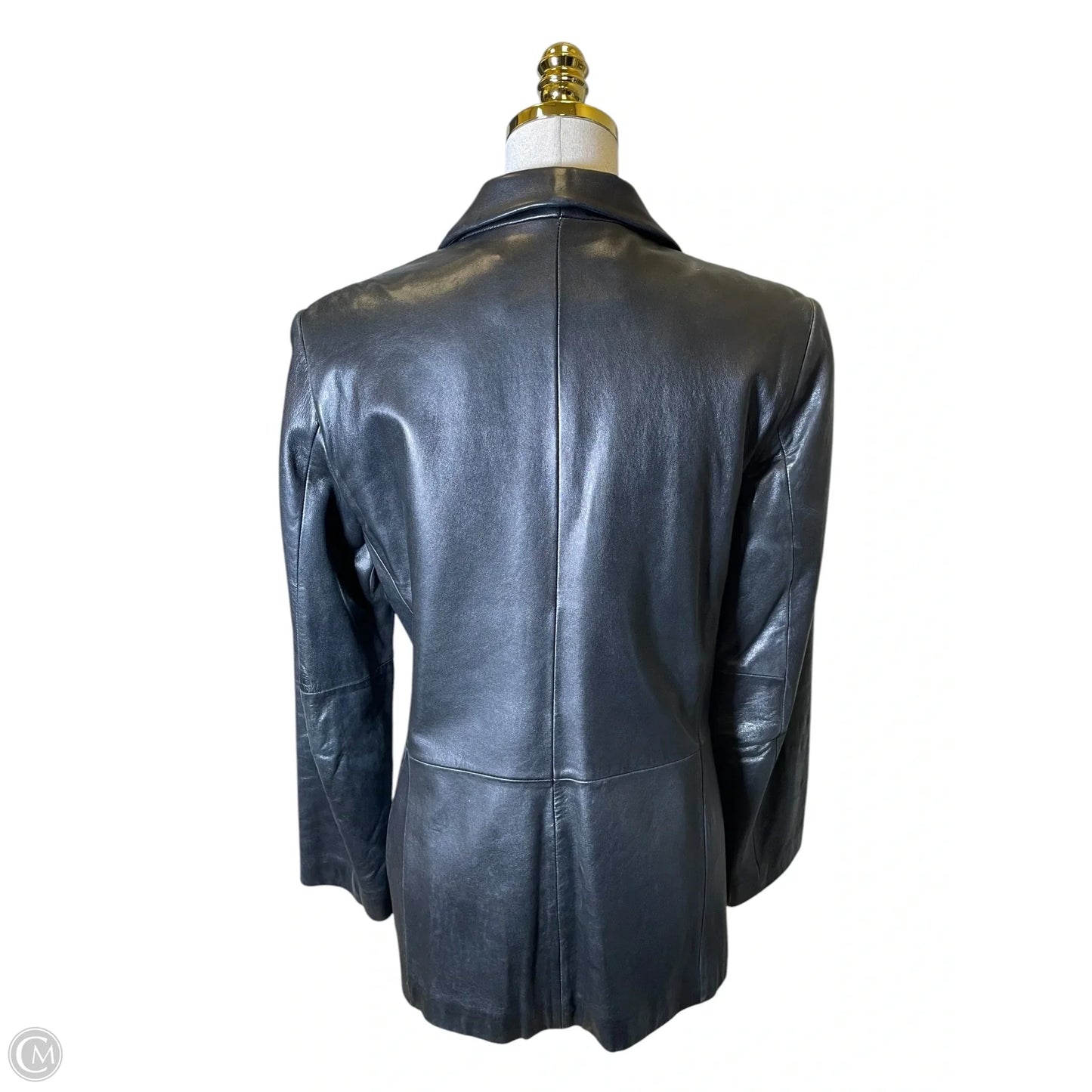 Jacket Leather By Jones New York In Black, Size: S