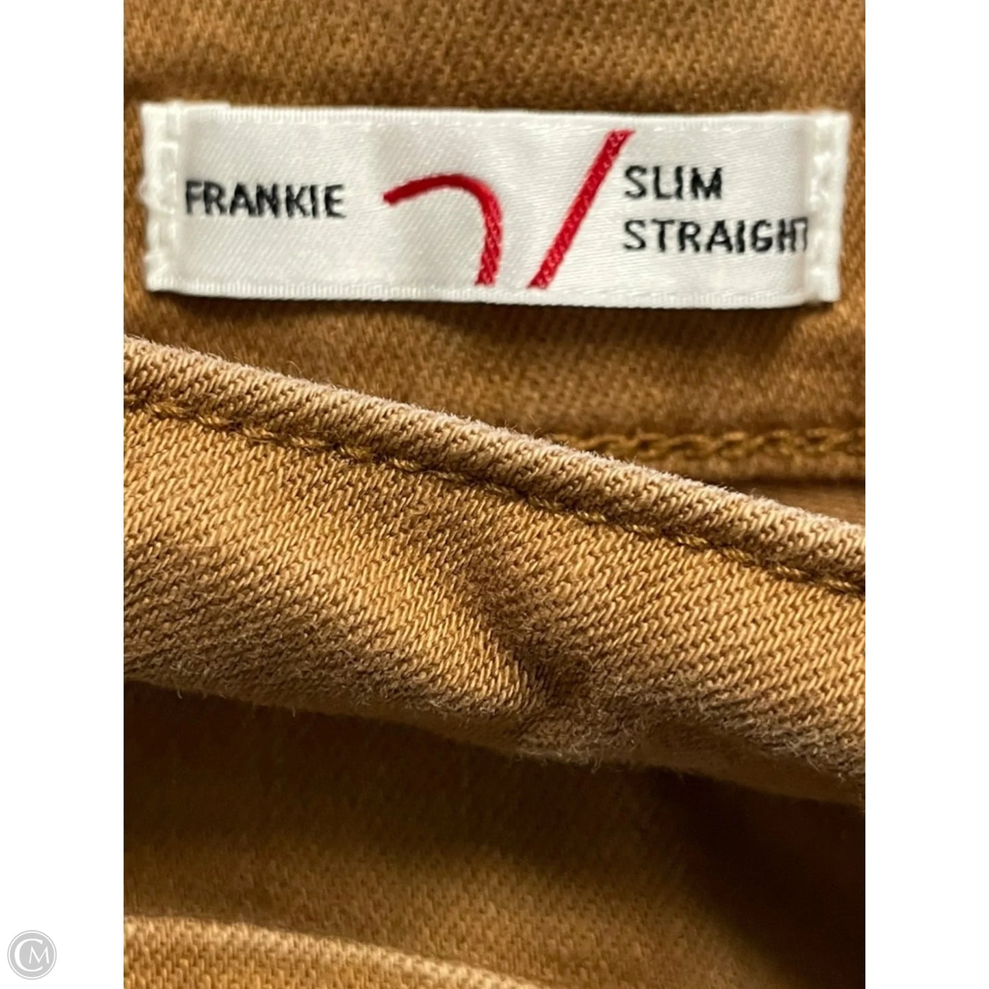 Jeans Straight By Vigoss In Brown, Size: 14