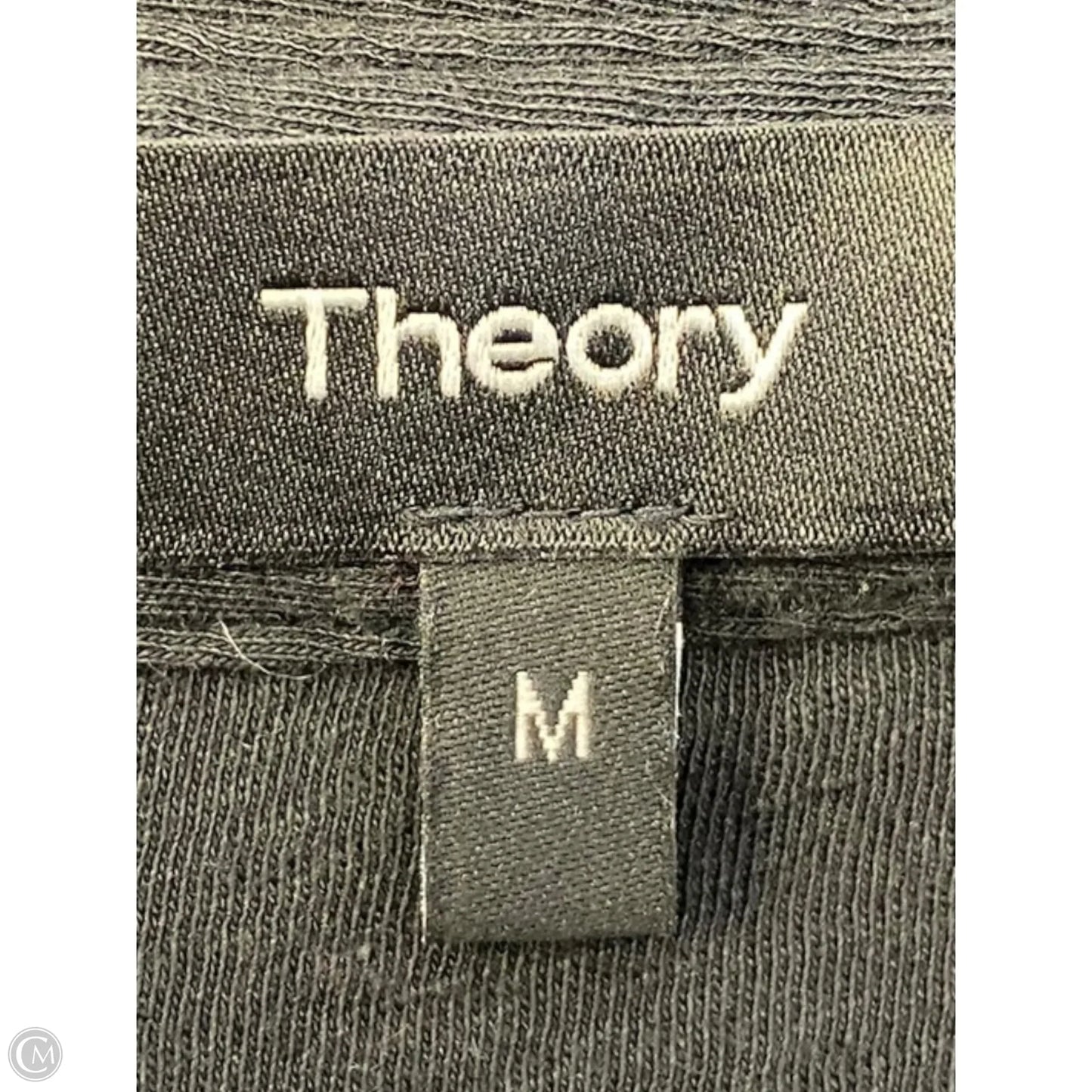 Top Long Sleeve By Theory In Black, Size: M
