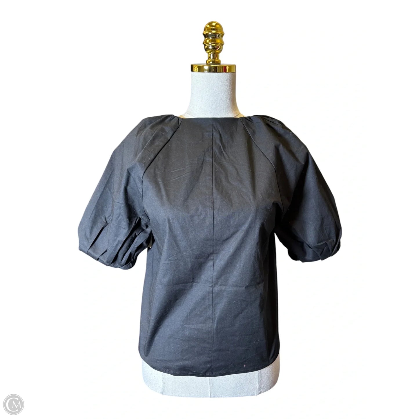Blouse Short Sleeve By Scoop In Black, Size: S