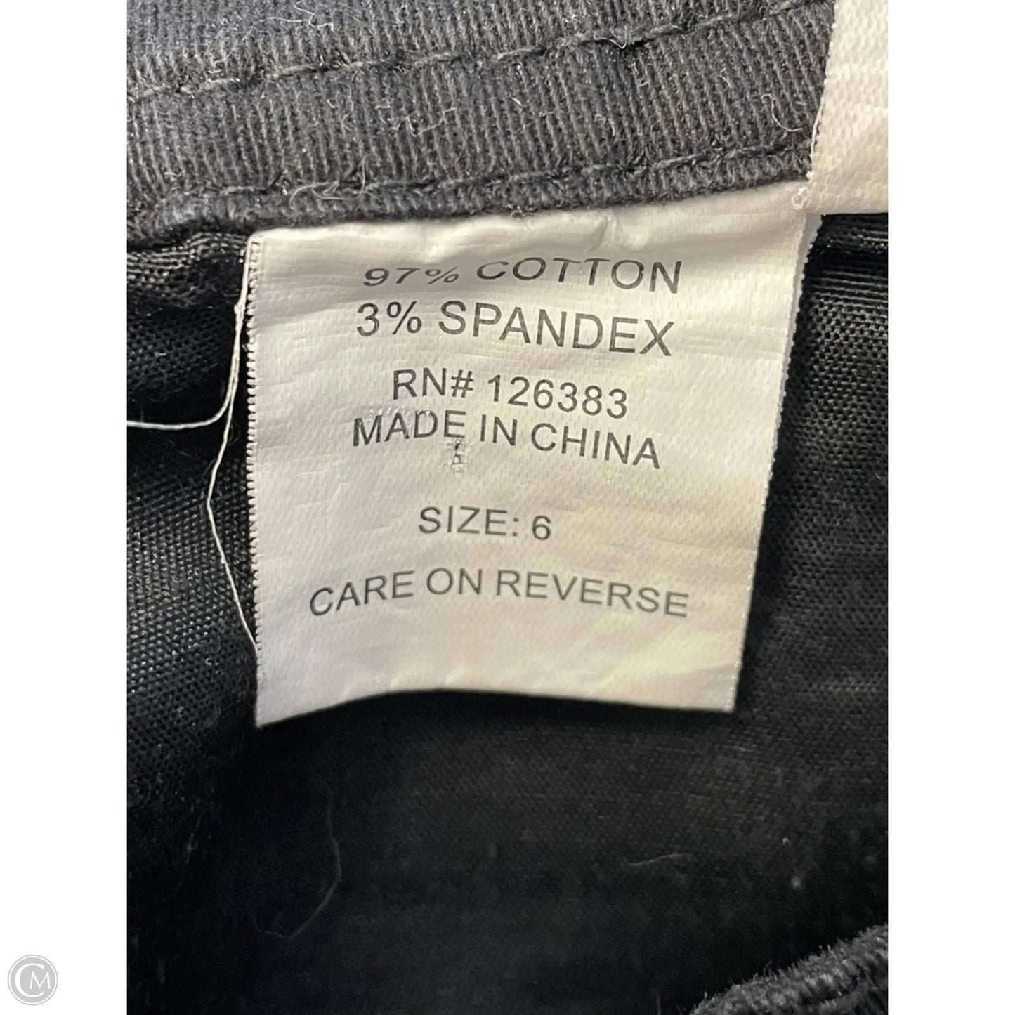 Jeans Cropped By Ethyl In Black, Size: 6