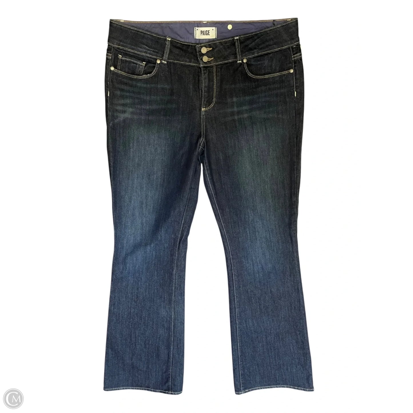Jeans Boot Cut By Paige In Blue, Size: 18