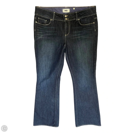 Jeans Boot Cut By Paige In Blue, Size: 18