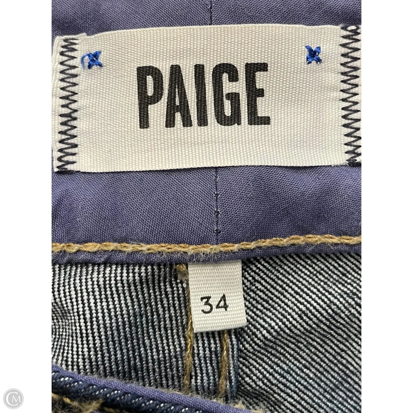Jeans Boot Cut By Paige In Blue, Size: 18