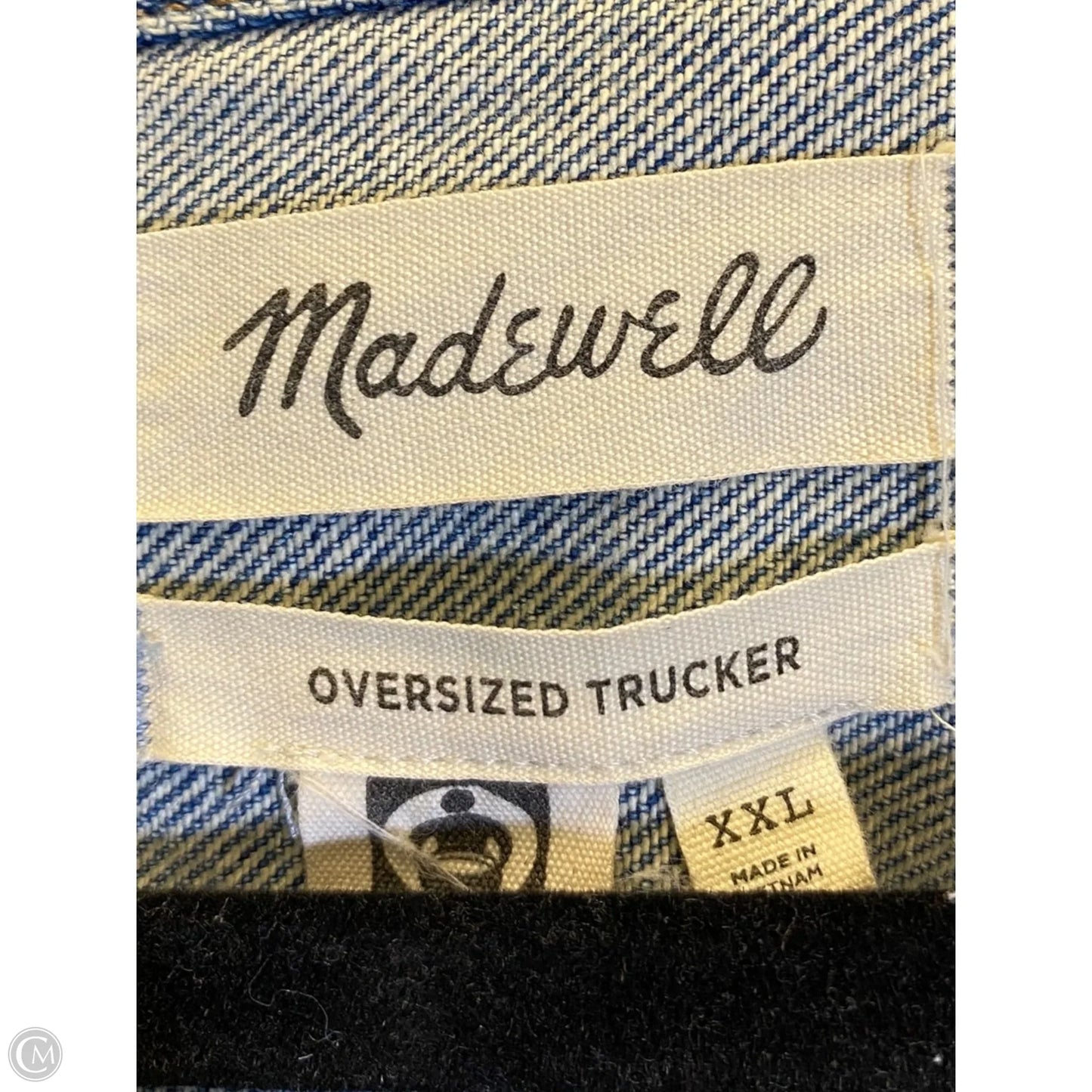 Jacket Denim By Madewell In Blue, Size: 2x
