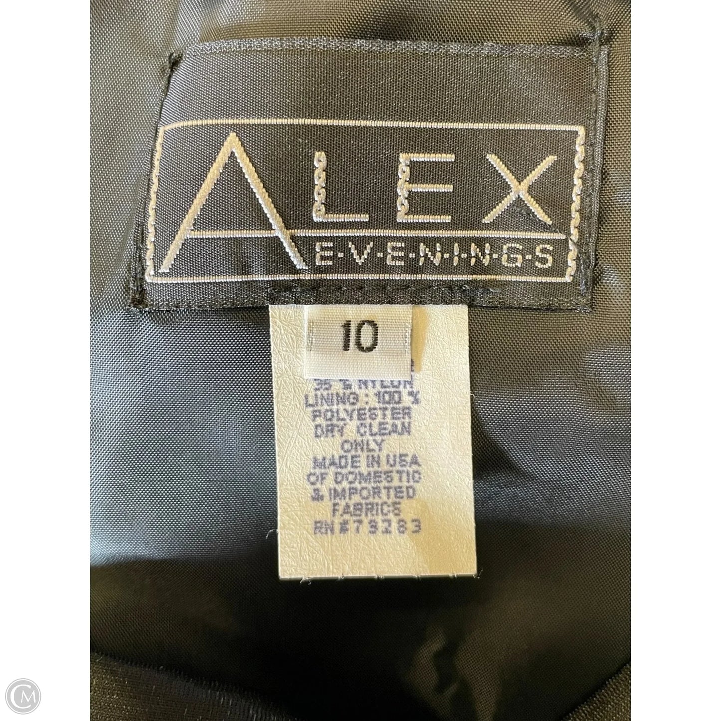 Skirt Maxi By Alex Evenings In Black, Size: 10