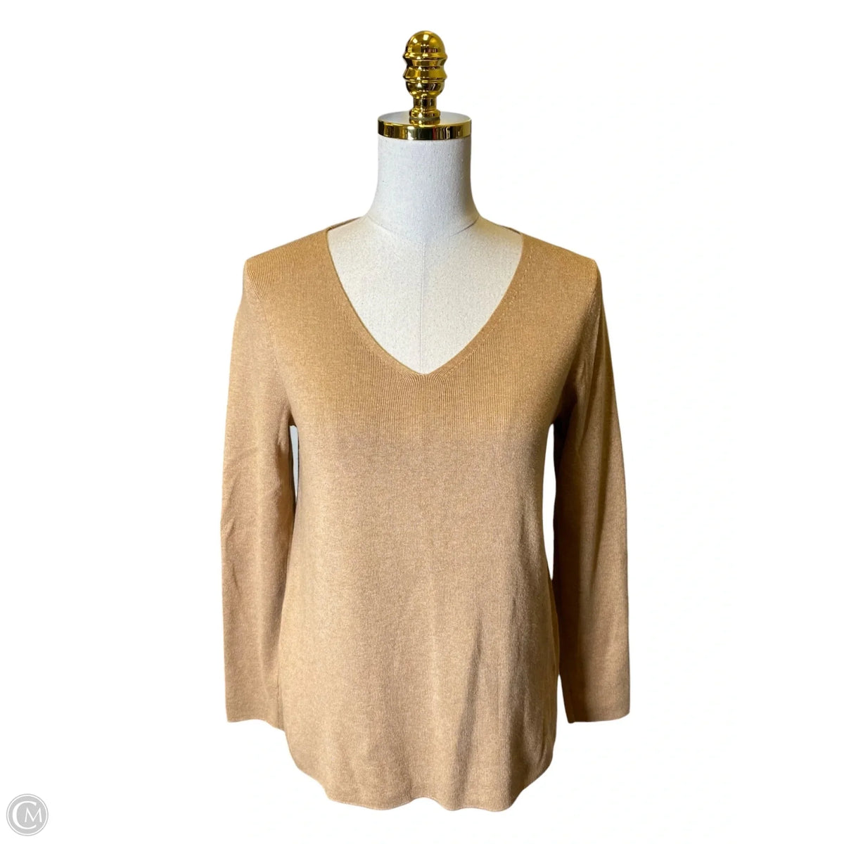 Top Long Sleeve By Talbots In Brown, Size: M