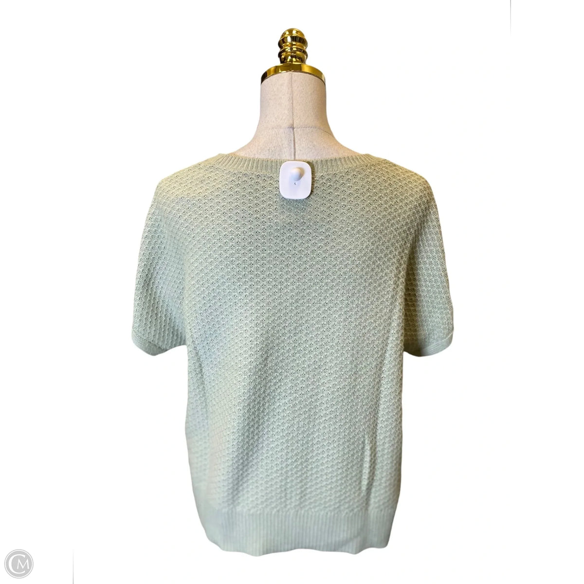 Sweater Short Sleeve By Chicos In Green, Size: S