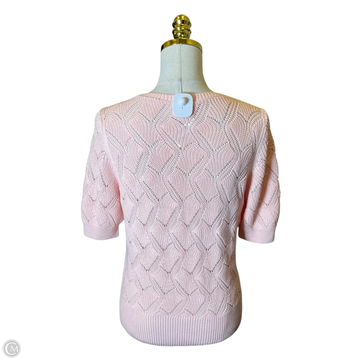 Sweater Short Sleeve By Talbots In Pink, Size: S