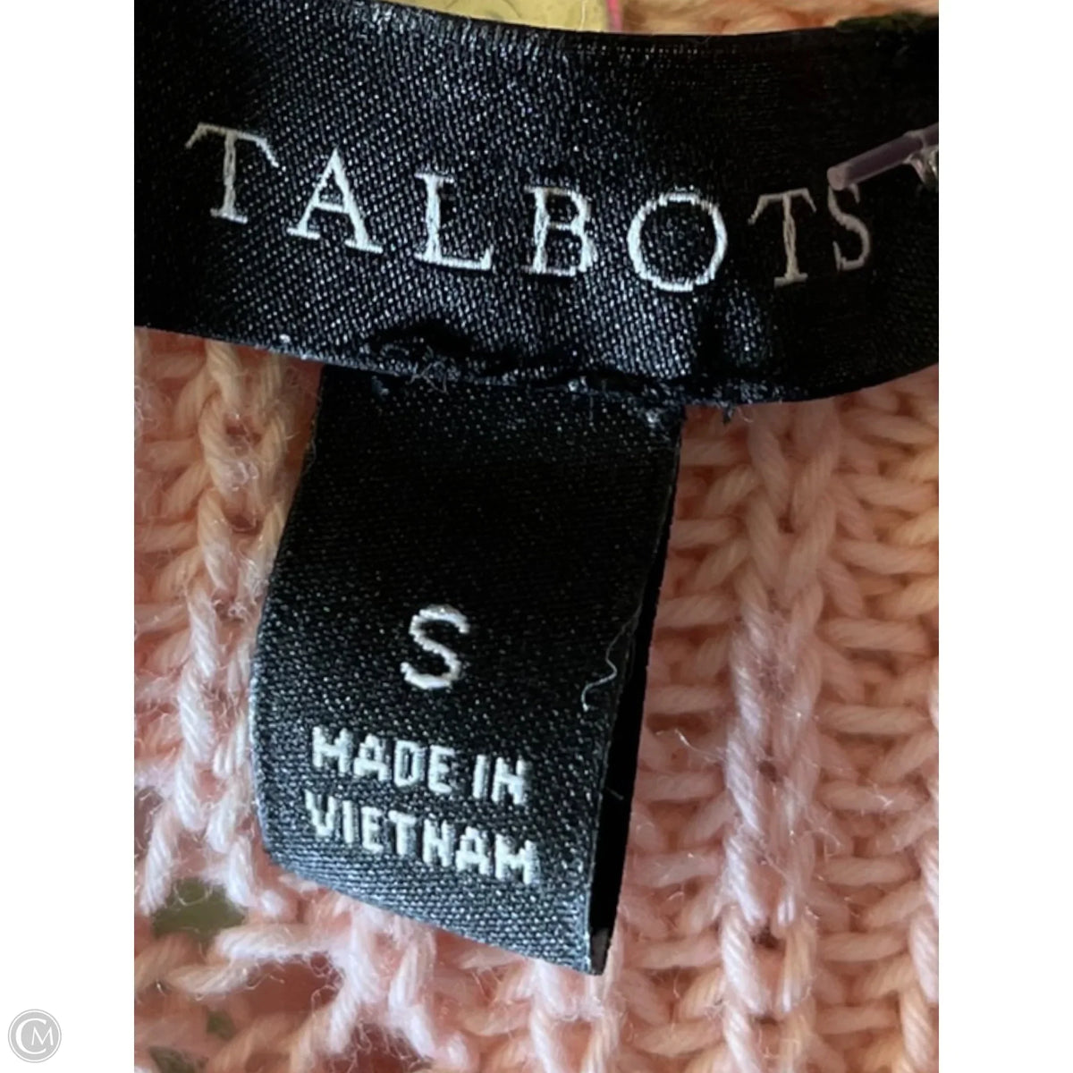 Sweater Short Sleeve By Talbots In Pink, Size: S