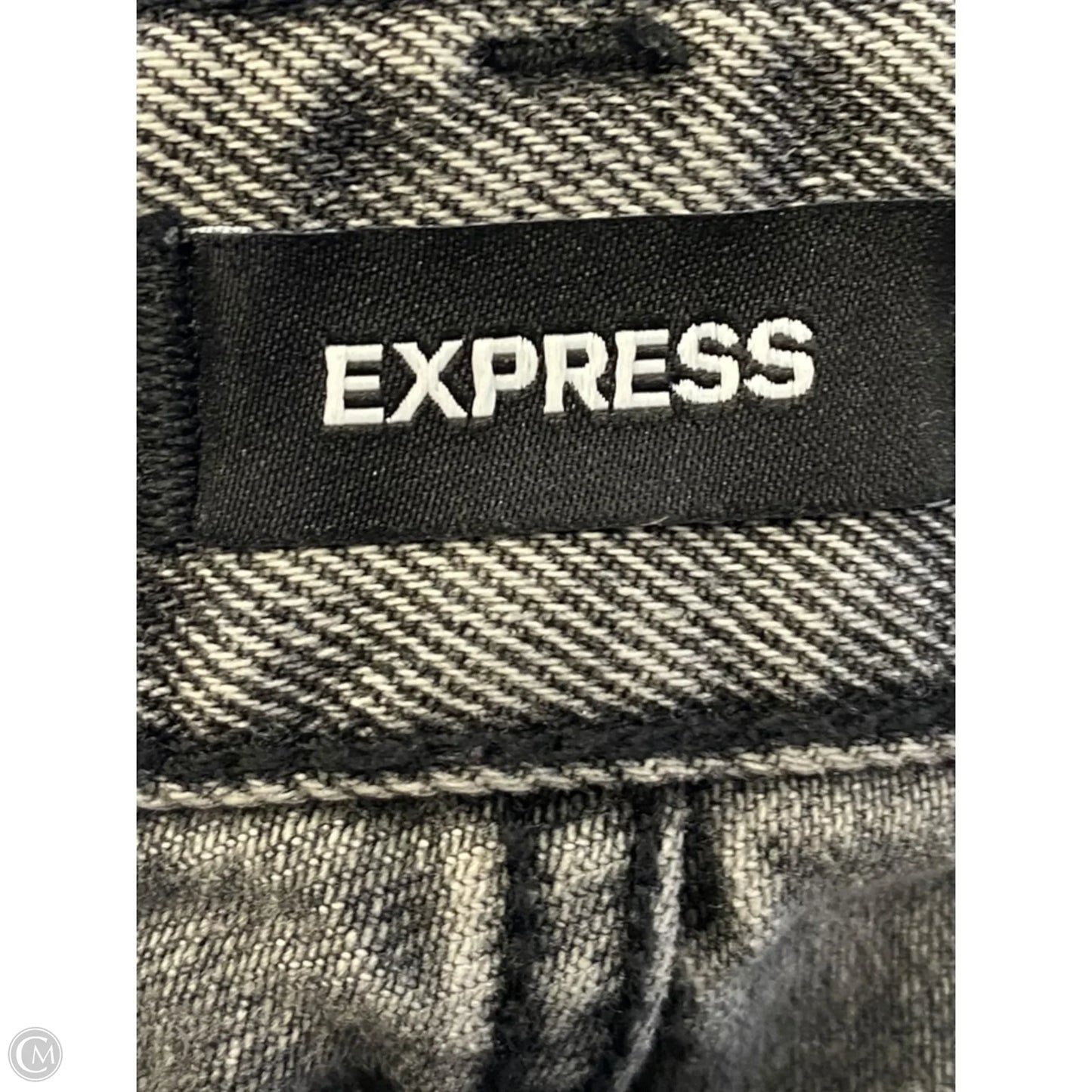 Jeans Cropped By Express In Grey, Size: 14