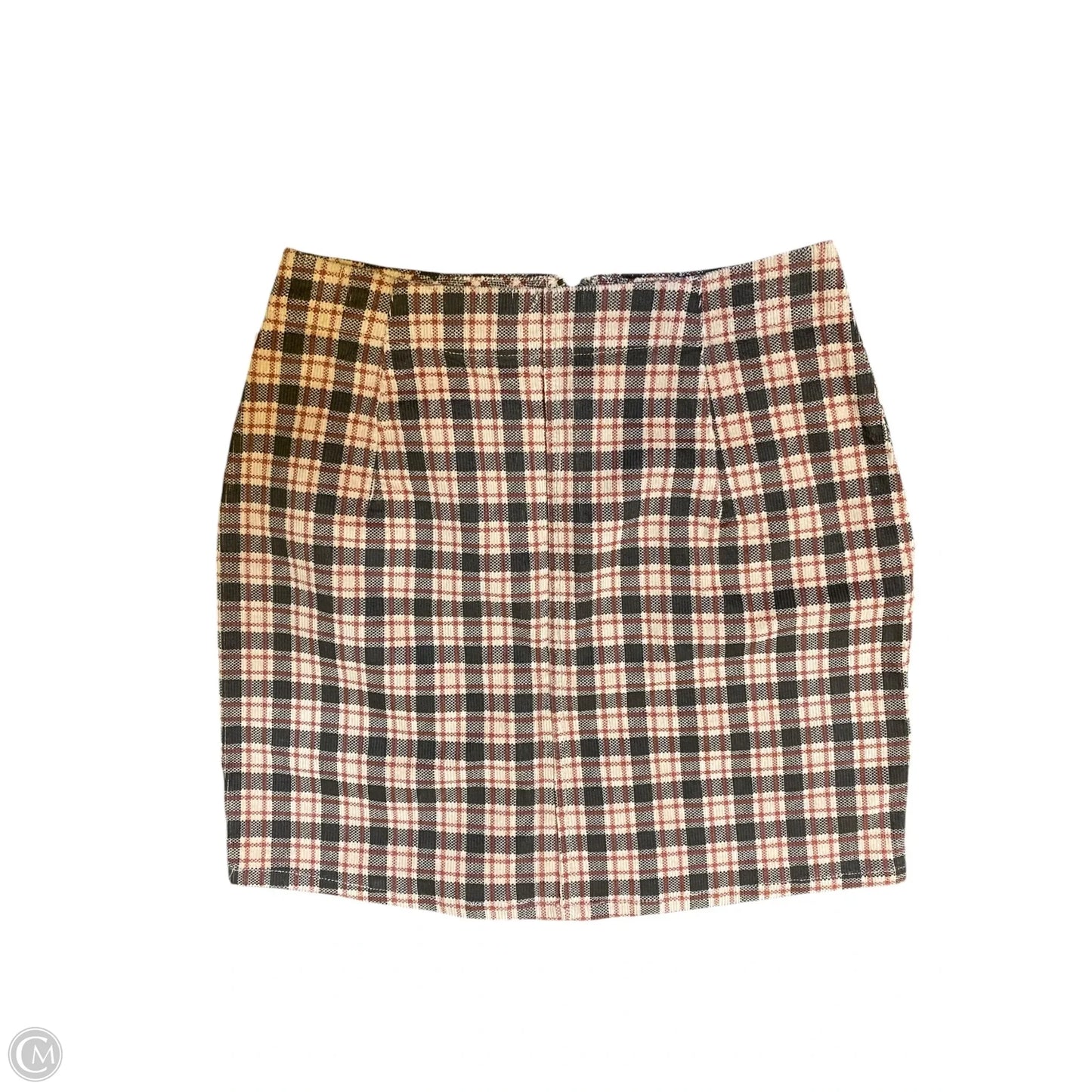 Skirt Mini & Short By Wild Fable In Plaid Pattern, Size: 2