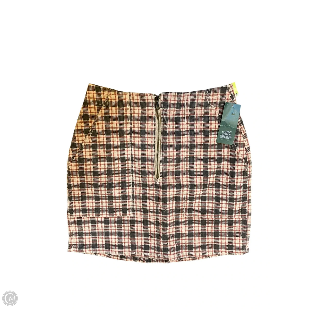 Skirt Mini & Short By Wild Fable In Plaid Pattern, Size: 2