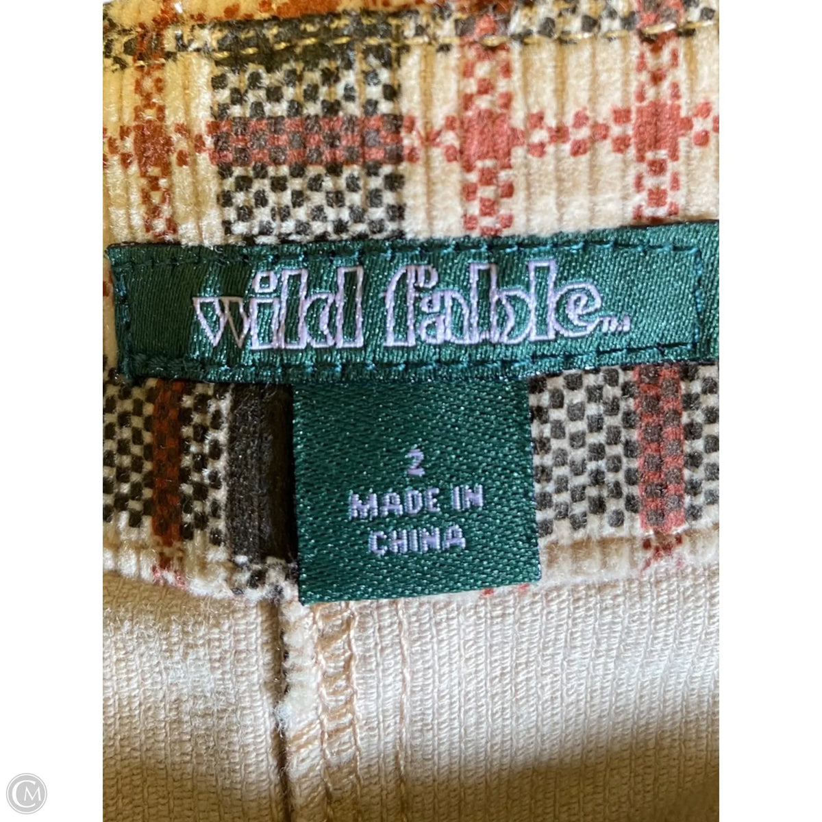 Skirt Mini & Short By Wild Fable In Plaid Pattern, Size: 2