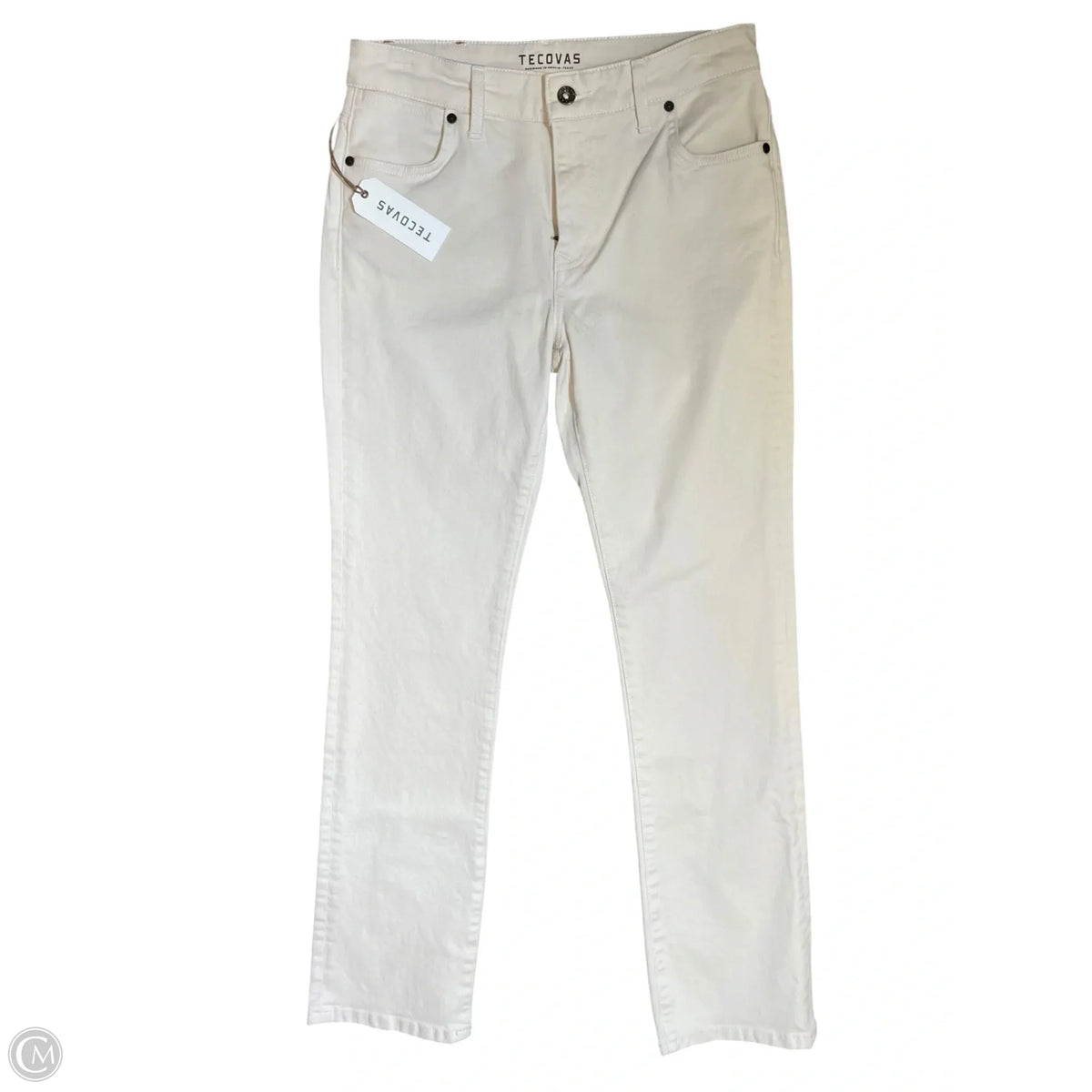 Jeans Straight By Tecovas In Cream, Size: 2