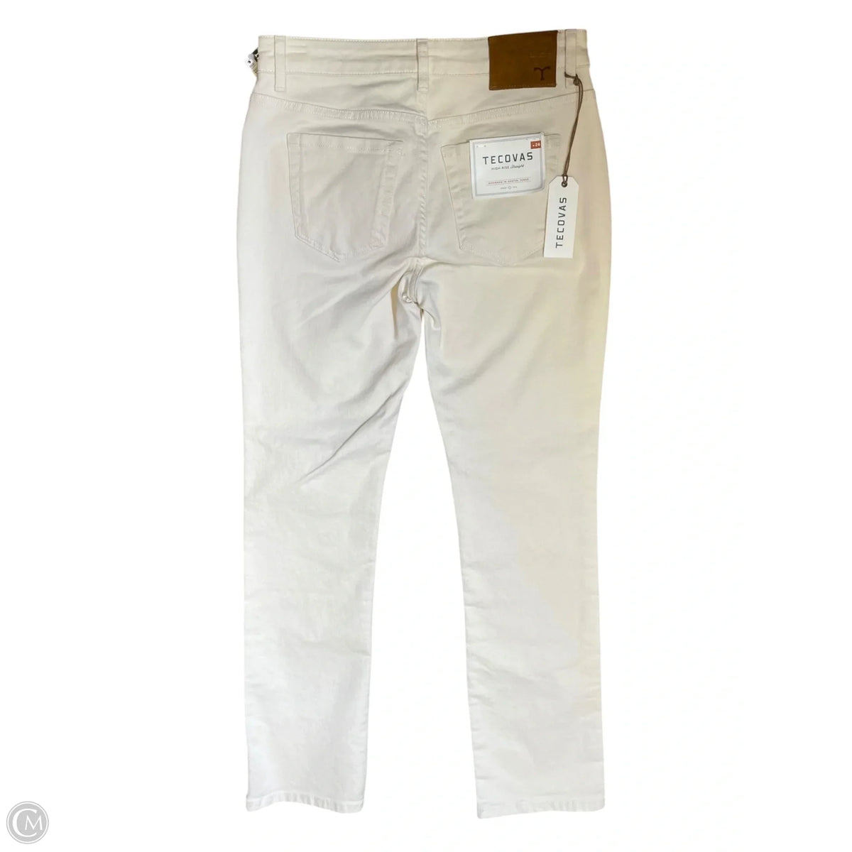 Jeans Straight By Tecovas In Cream, Size: 2