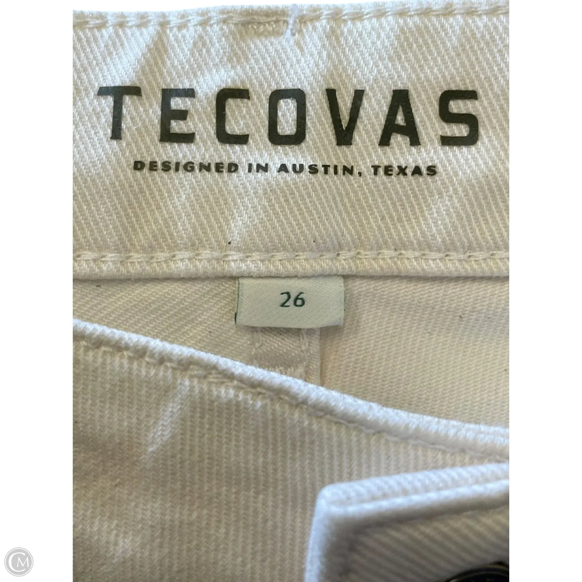 Jeans Straight By Tecovas In Cream, Size: 2