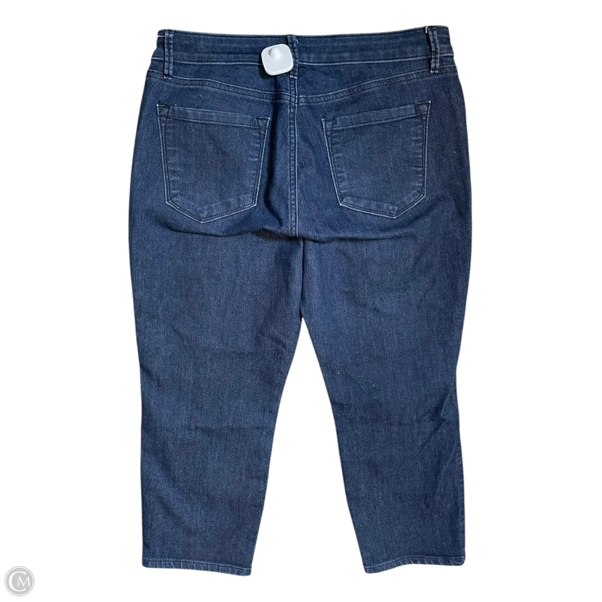 Jeans Cropped By Loft In Blue Denim, Size: 10