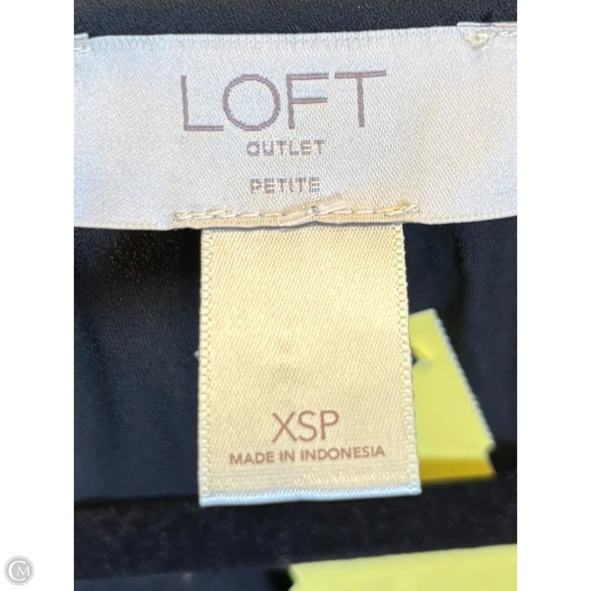 Blouse Long Sleeve By Loft In Black, Size: Xsp