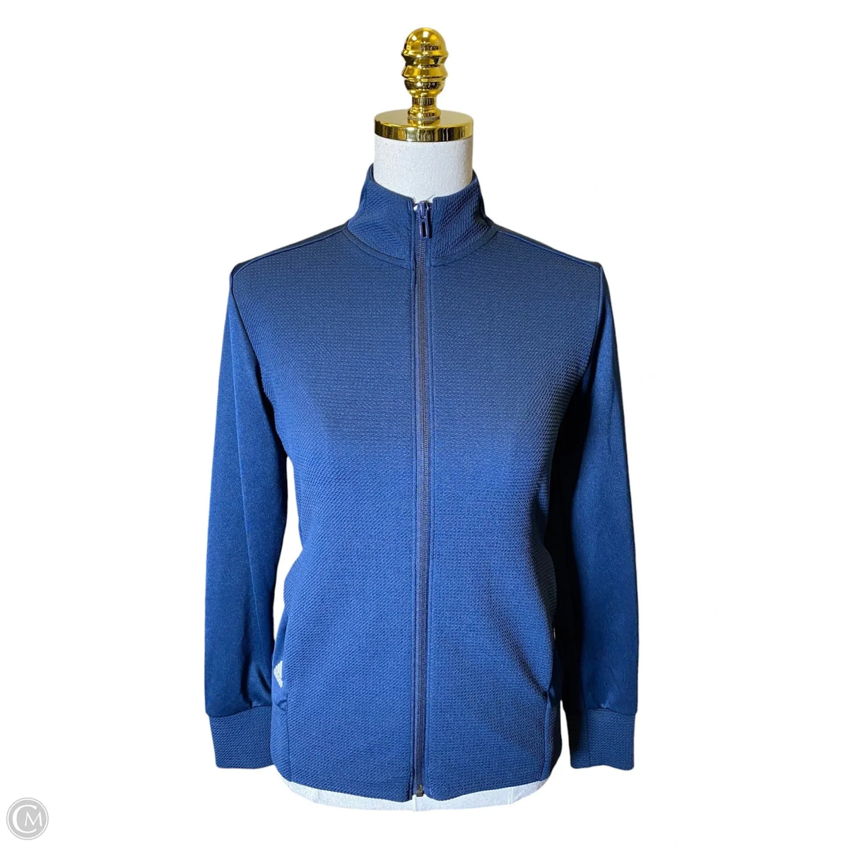 Athletic Jacket By Adidas In Blue, Size: S