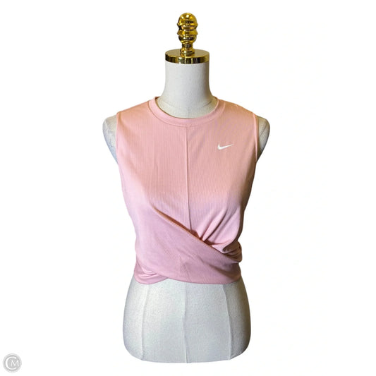 Athletic Tank Top By Nike In Pink, Size: M
