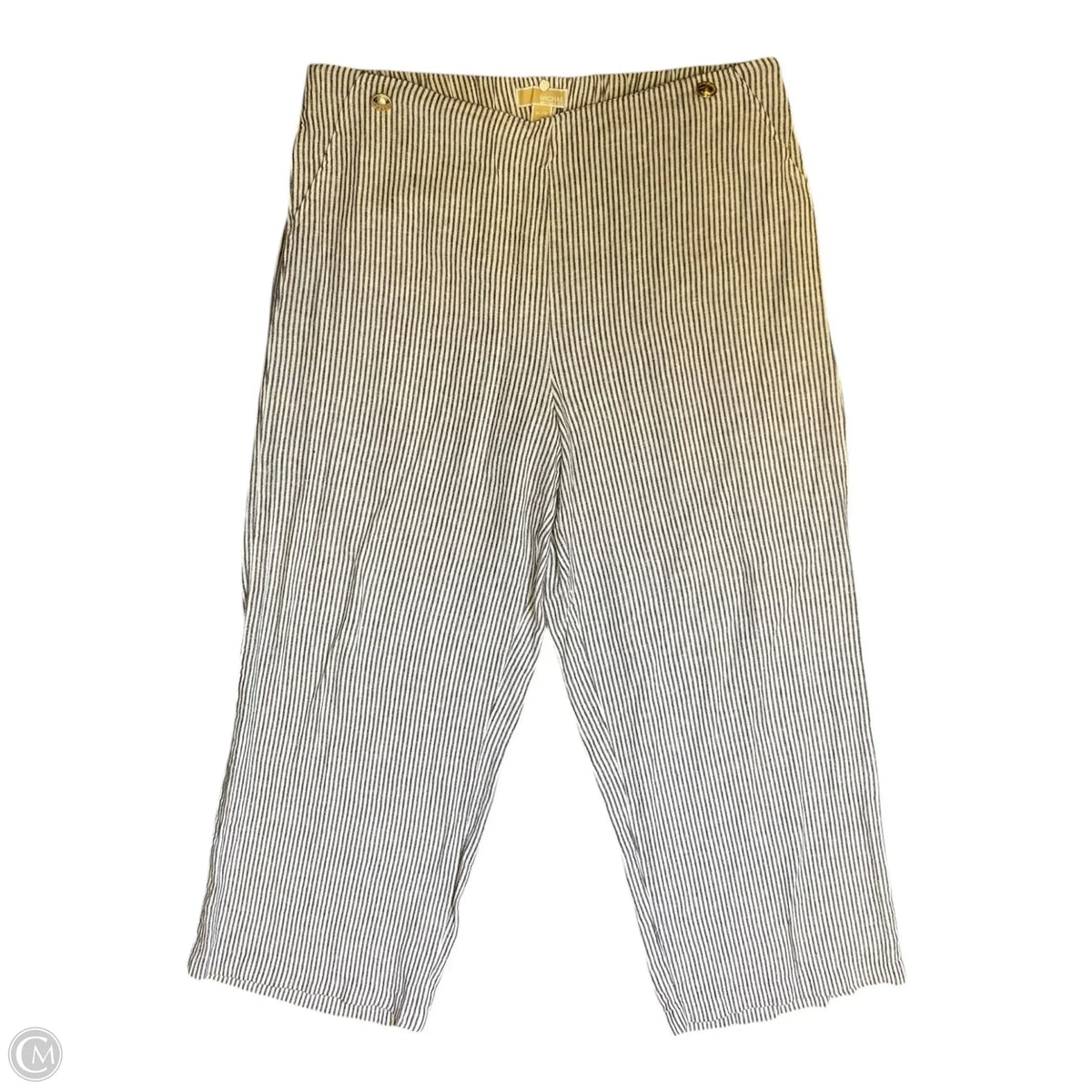 Pants Linen By Michael By Michael Kors In Striped Pattern, Size: Xl