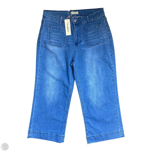 Jeans Straight By Luvamia In Blue Denim, Size: L