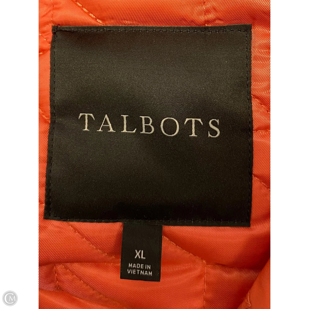 Jacket Puffer & Quilted By Talbots In Coral, Size: Xl