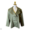 Coat Peacoat By Talbots In Green, Size: 18