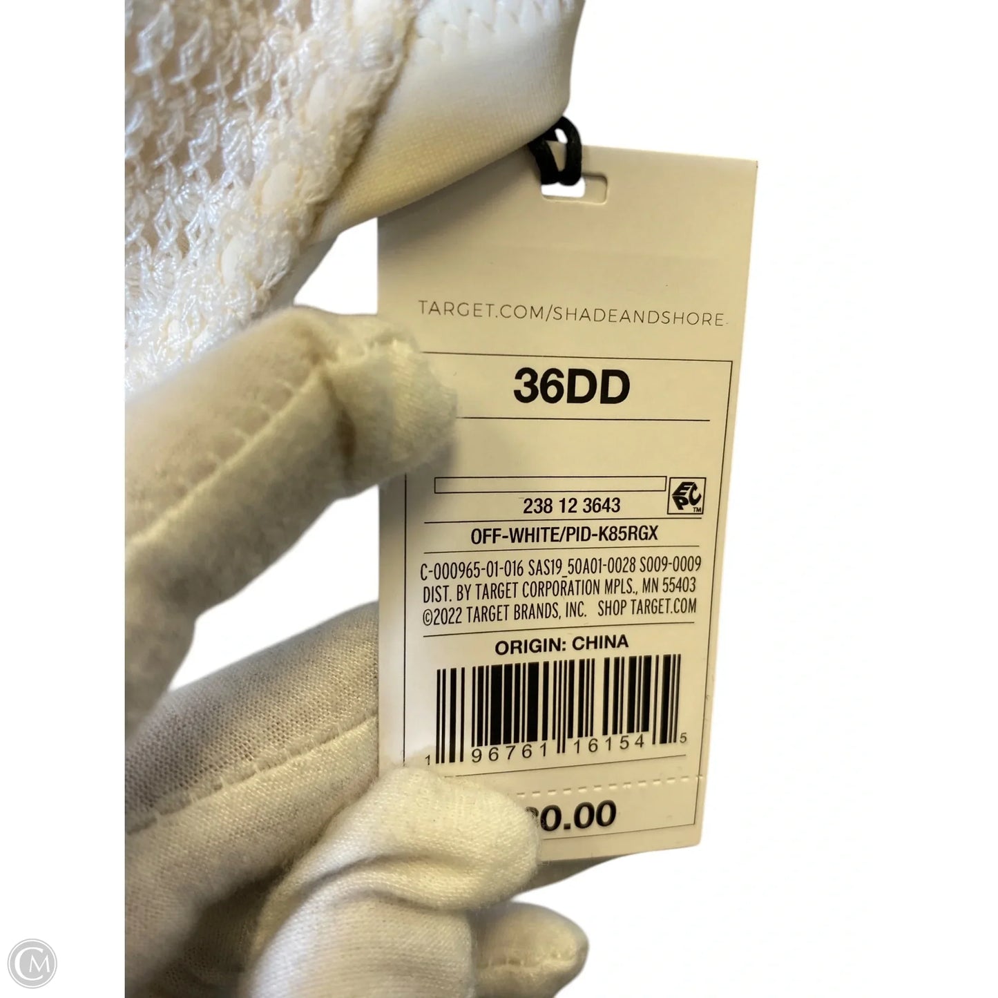 Swimsuit Top By Shade & Shore In White, Size: Xl