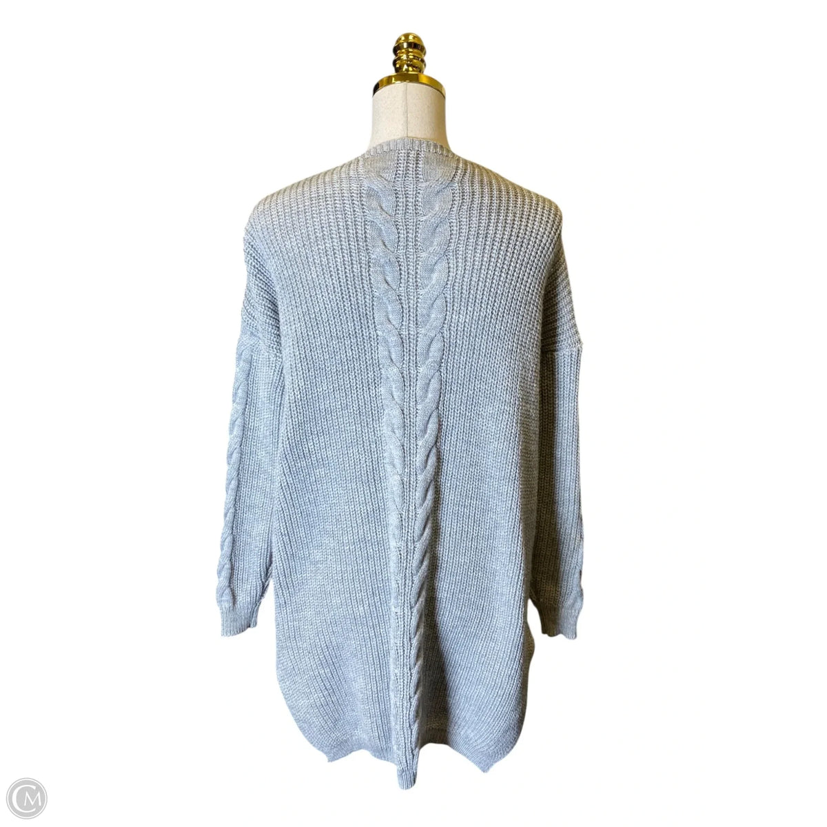 Sweater By Clothes Mentor In Grey, Size: Xl