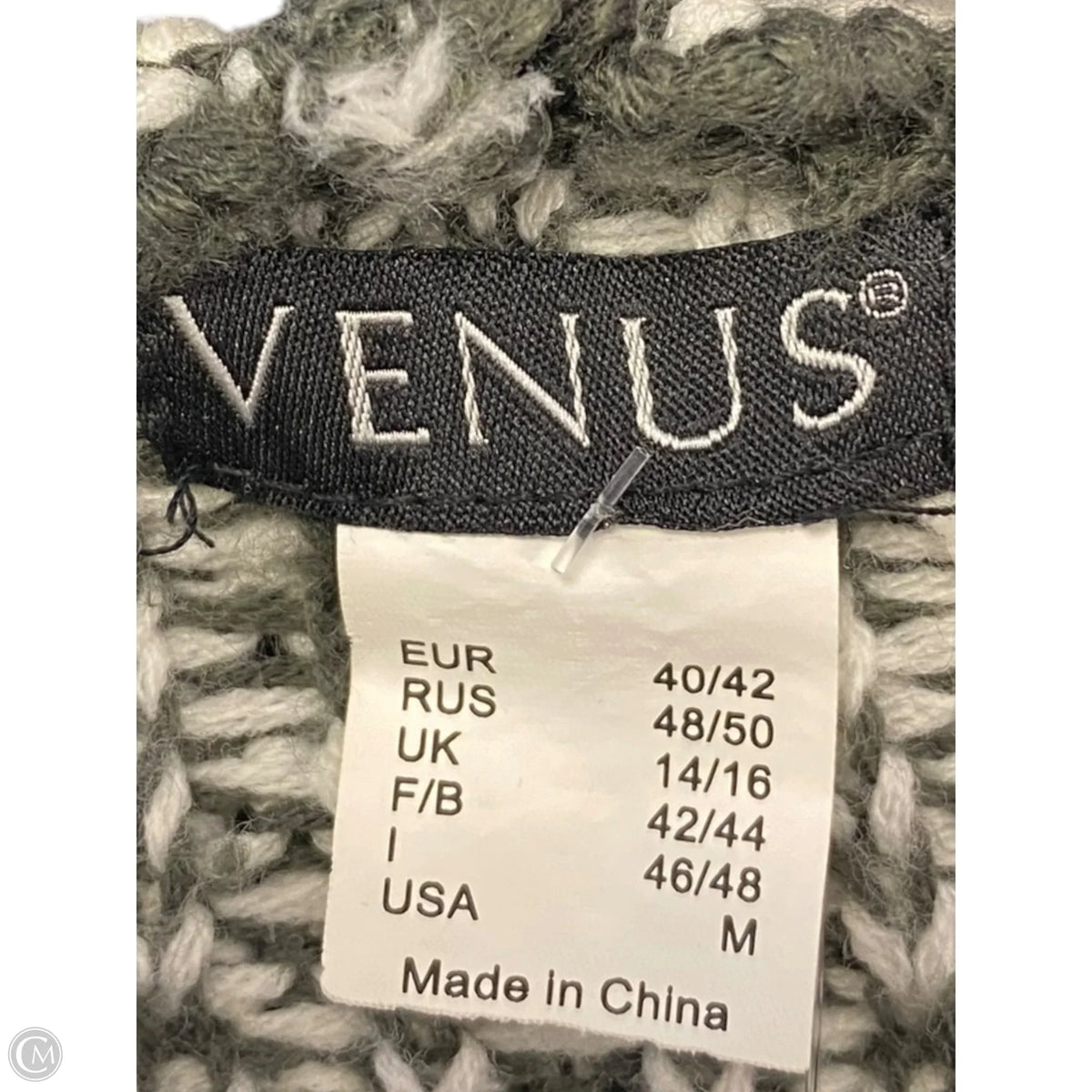Cardigan By Venus In Grey & White, Size: M