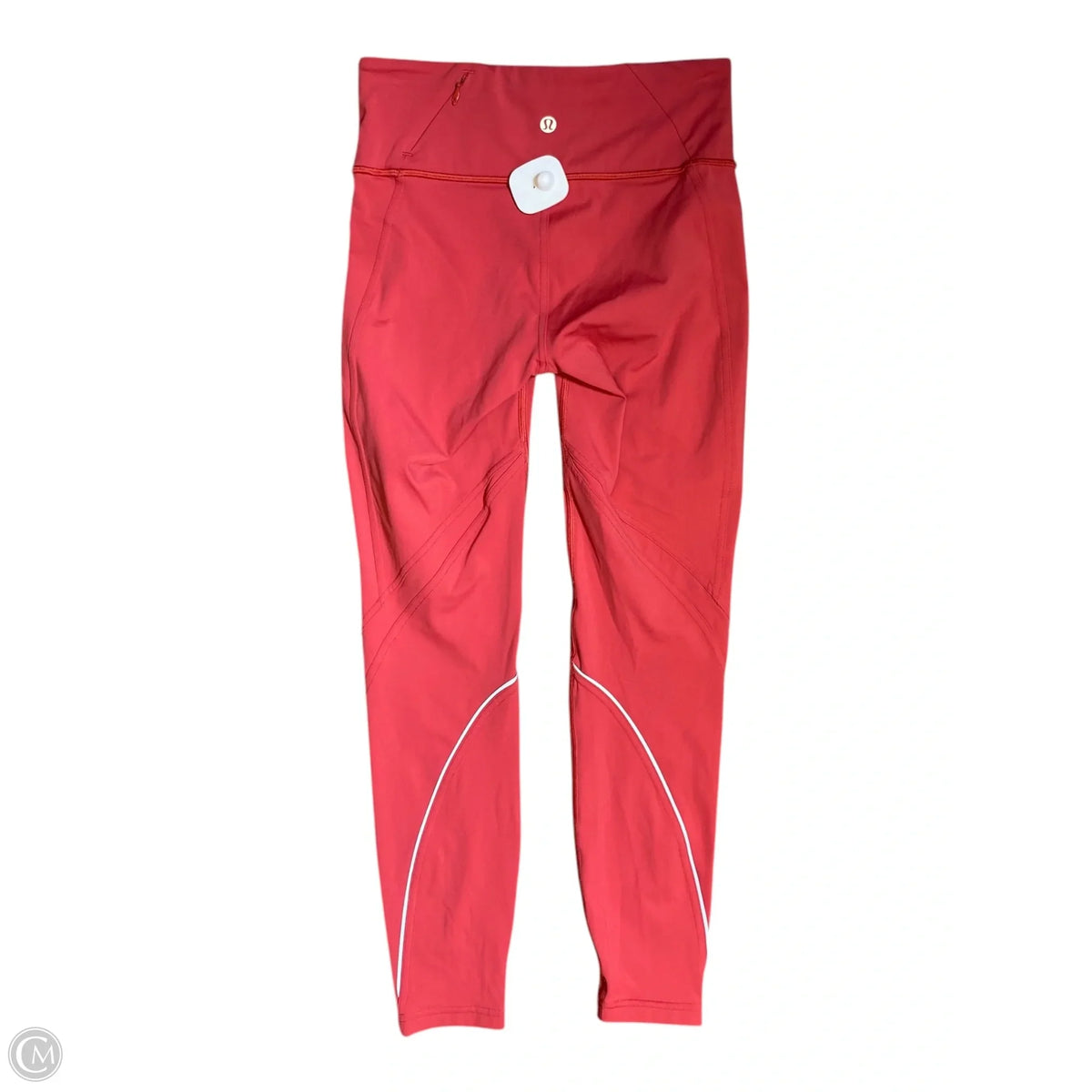 Athletic Leggings By Lululemon In Coral, Size: 4