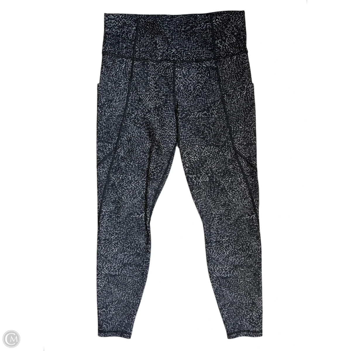 Athletic Leggings By Athleta In Black & White, Size: M