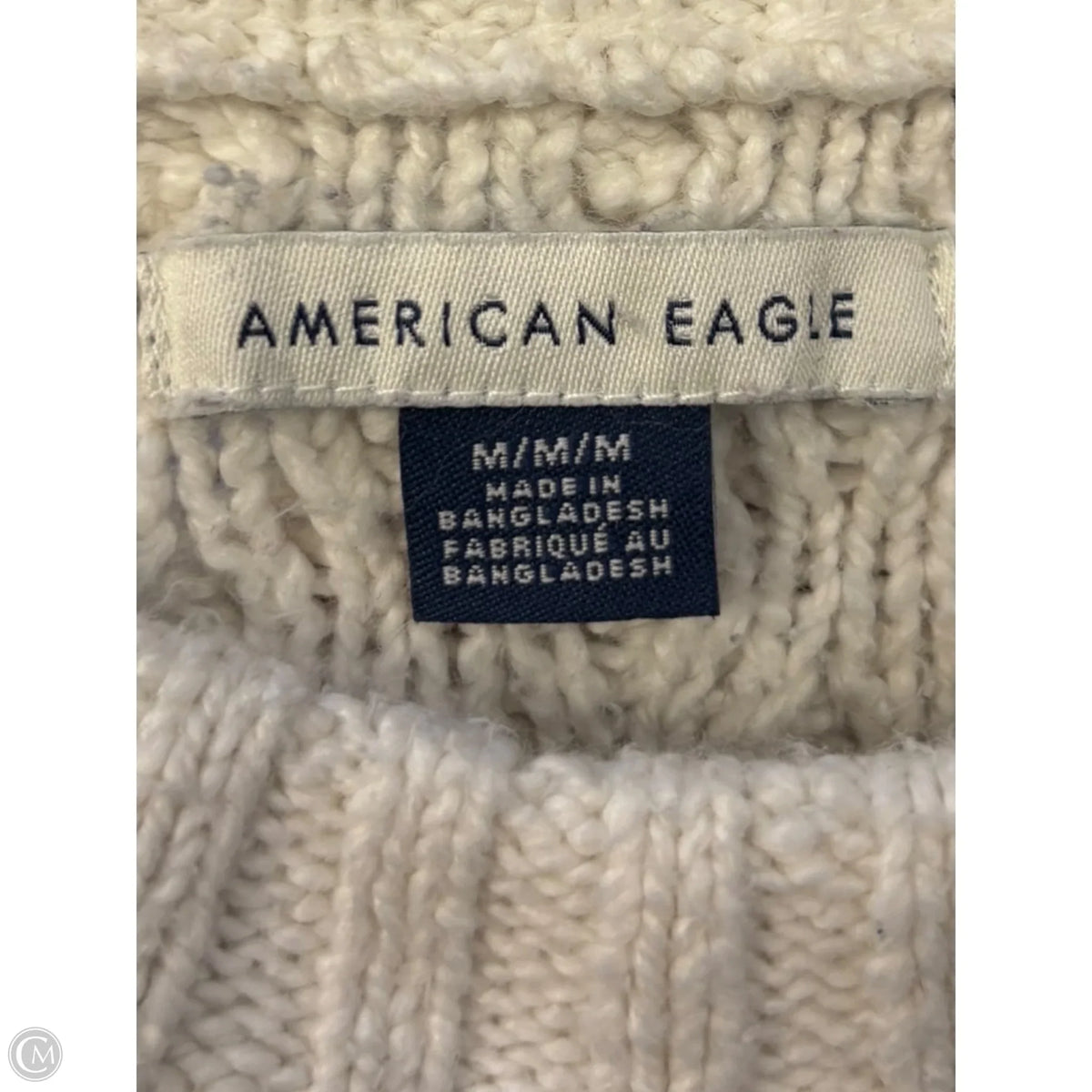 Sweater By American Eagle In White, Size: M