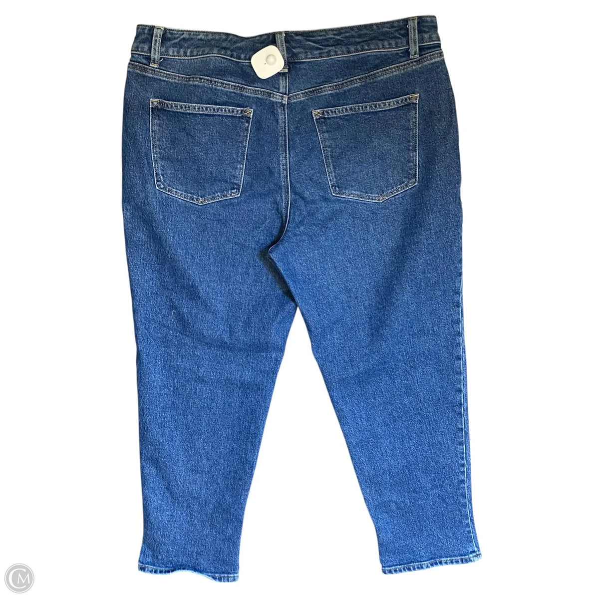 Jeans Straight By Talbots In Blue Denim, Size: 14