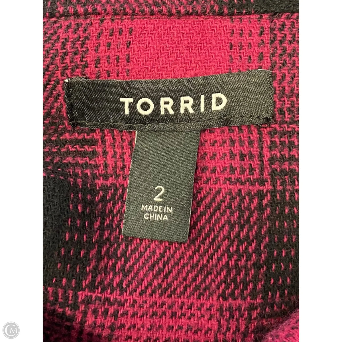 Jacket Other By Torrid In Black & Pink, Size: 2x